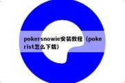 pokersnowie安装教程（pokerist怎么下载）