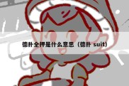 德扑全押是什么意思（德扑 suit）