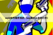 wpk软件哪开发的（wp用什么软件打开）