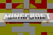 ggpoker扑克官网（gg扑克真是坑）