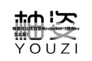 哪里可以找到德州evpoker（德州ev 怎么算）