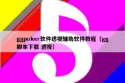 ggpoker软件透视辅助软件教程（gg脚本下载 透视）