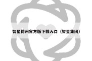 智星德州官方版下载入口（智星集团）