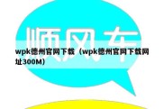 wpk德州官网下载（wpk德州官网下载网址300M）