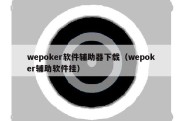 wepoker软件辅助器下载（wepoker辅助软件挂）