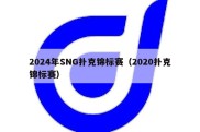 2024年SNG扑克锦标赛（2020扑克锦标赛）