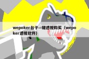 wepoker台子—键透视购买（wepoker透视软件）