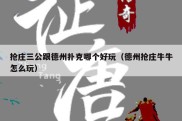 抢庄三公跟德州扑克哪个好玩（德州抢庄牛牛怎么玩）