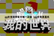 gg扑克软件官方唯一正版（gg扑克真是坑）