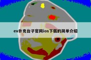 ev扑克台子官网ios下载的简单介绍