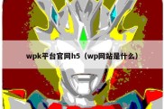 wpk平台官网h5（wp网站是什么）